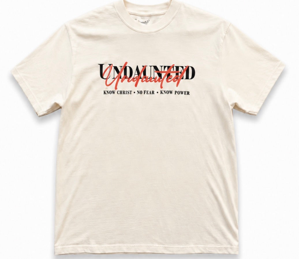 Undaunted Cream Tee