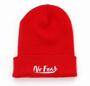 No Fear Beanie (Red) - Undaunted Things