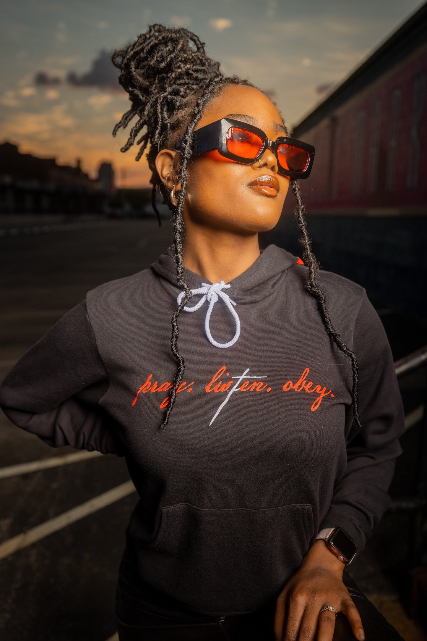 Pray Hoodie - Black - Undaunted Things