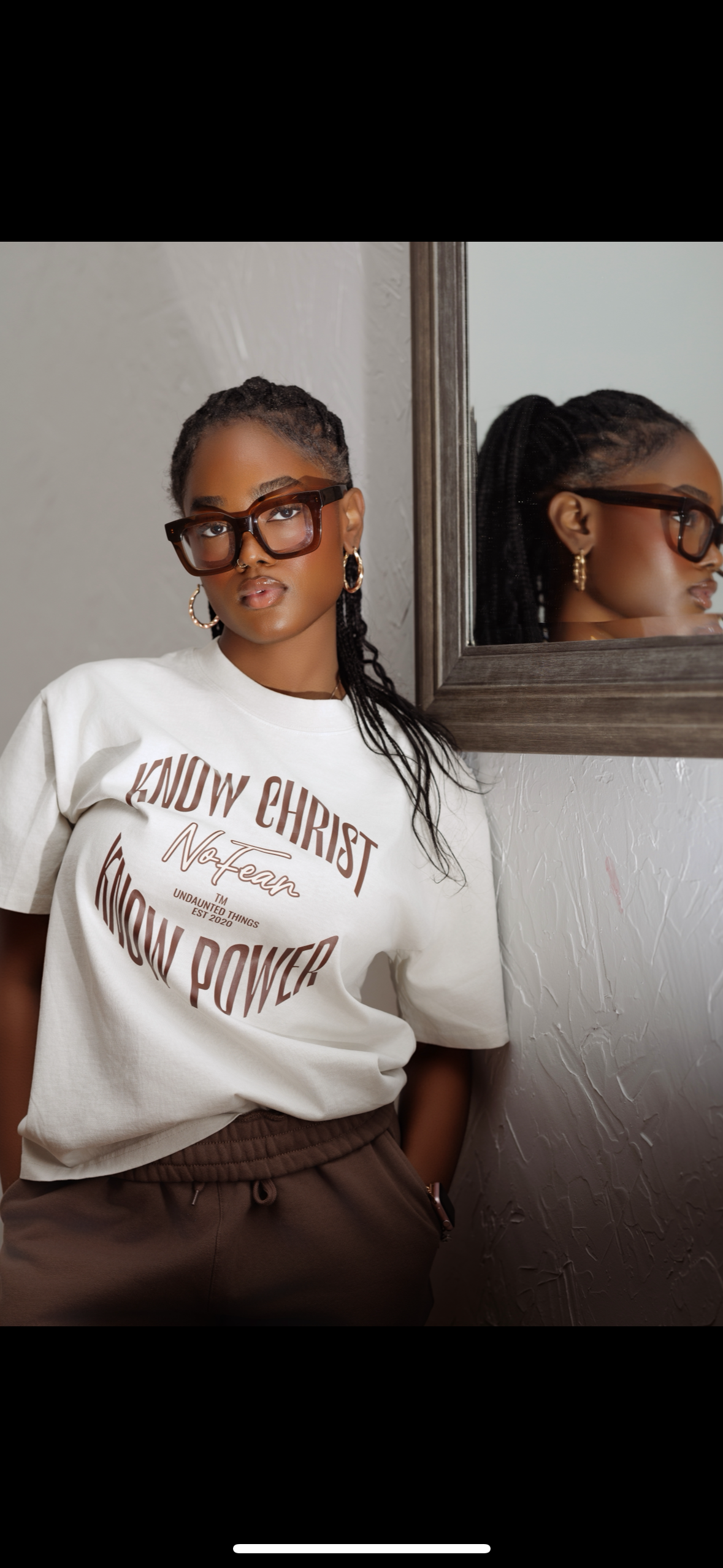 Know Christ Cream Tee - Undaunted Things