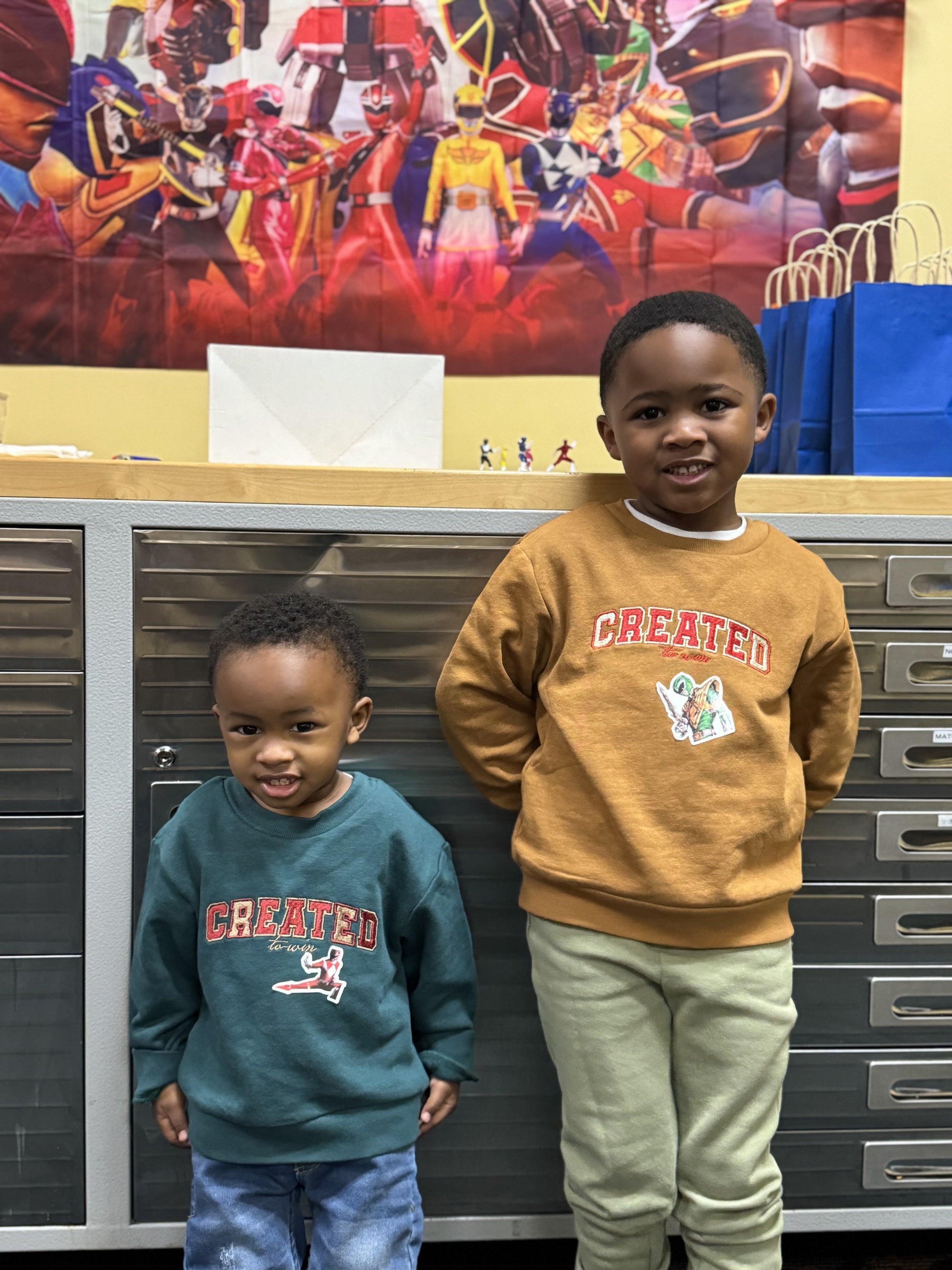 Kids Created to win Caramel or Green- Custom Thread Color - Undaunted Things