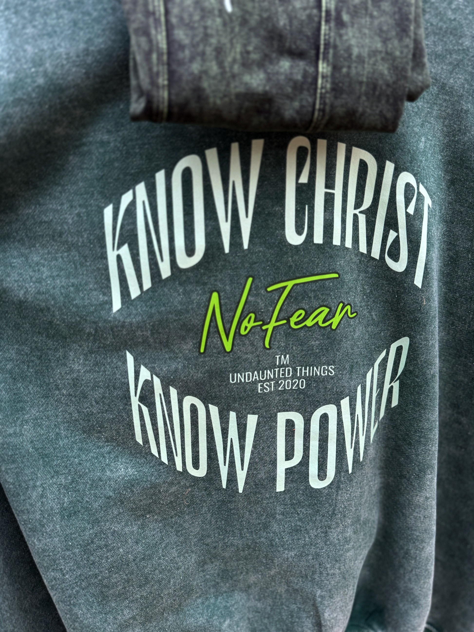 Know Christ Sweatshirt/ Leggings Set - Undaunted Things