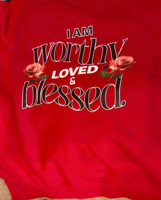 Worthy Sweatshirt red - Undaunted Things