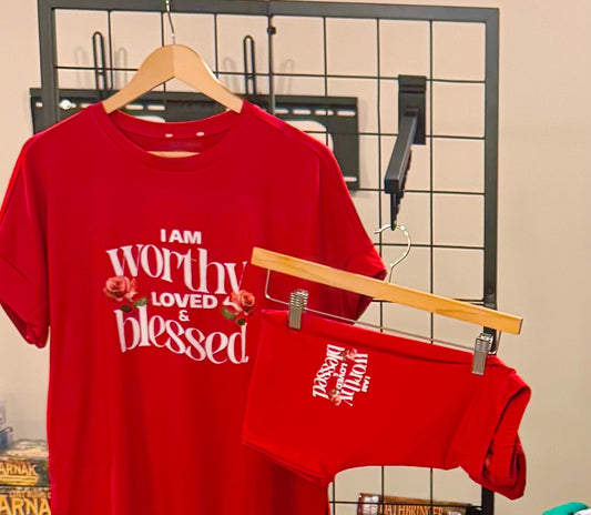 Worthy Red Leggings Set - Undaunted Things