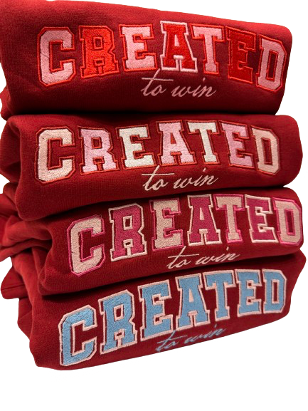 Created To Win Hoodie- Custom Color V-Day Edition - Undaunted Things