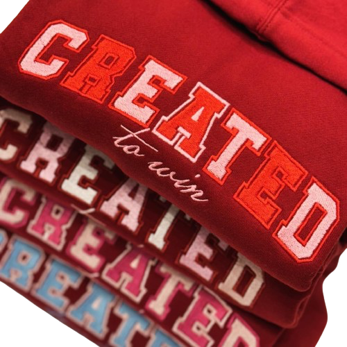 Created To Win Hoodie- Custom Color V-Day Edition - Undaunted Things
