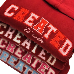 Created To Win Hoodie- Custom Color V-Day Edition - Undaunted Things