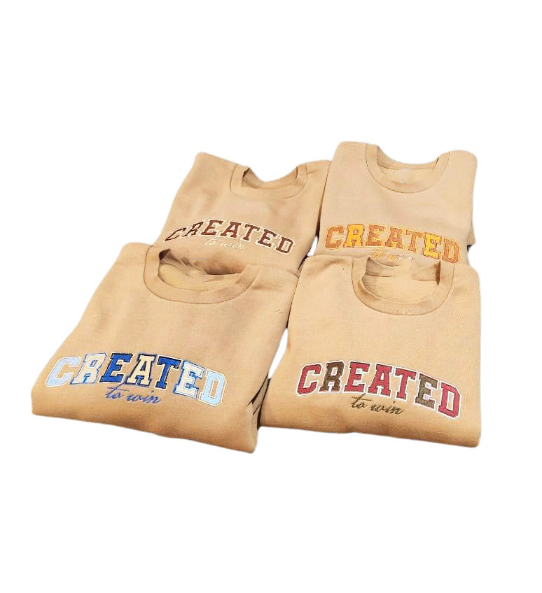 Created to win- Custom Color - Undaunted Things