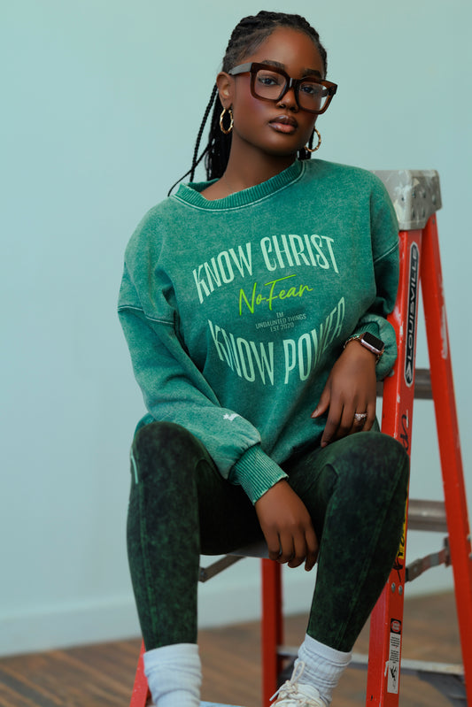 Know Christ Sweatshirt/ Leggings Set - Undaunted Things