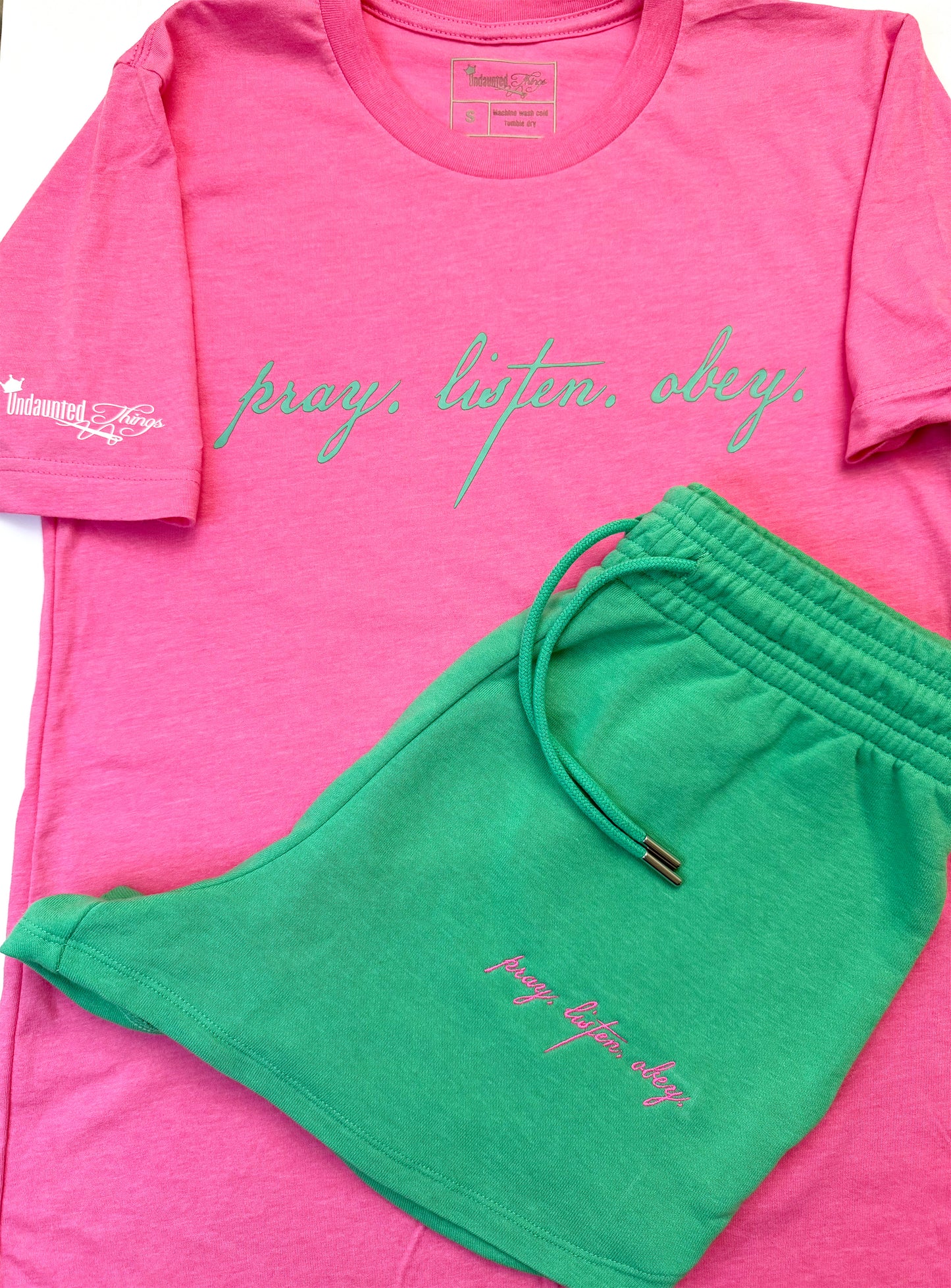 Pray Sweatshorts-Green (LIMITED EDITION) - Undaunted Things