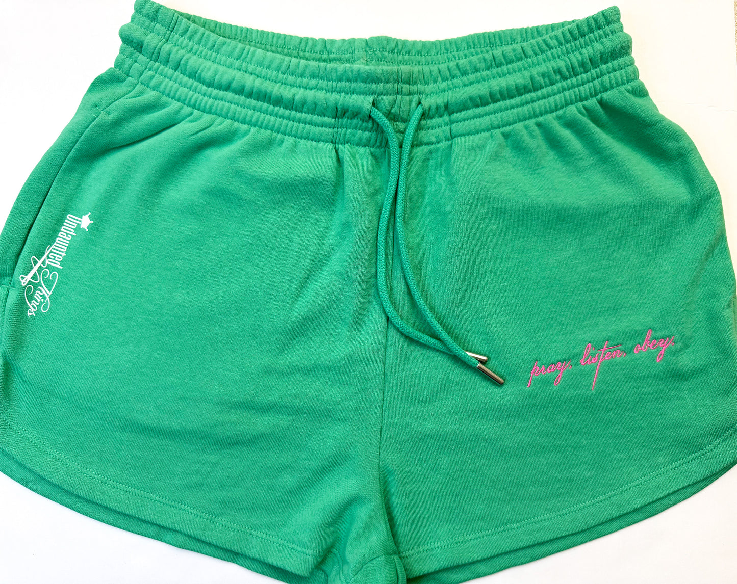 Pray Sweatshorts-Green (LIMITED EDITION) - Undaunted Things