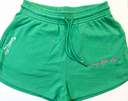 Pray Sweatshorts-Green (LIMITED EDITION) - Undaunted Things