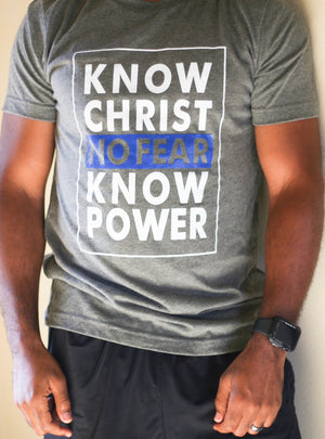 Know Christ Tee-Gray - Undaunted Things