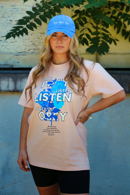 Pray Tee- Pink - Undaunted Things