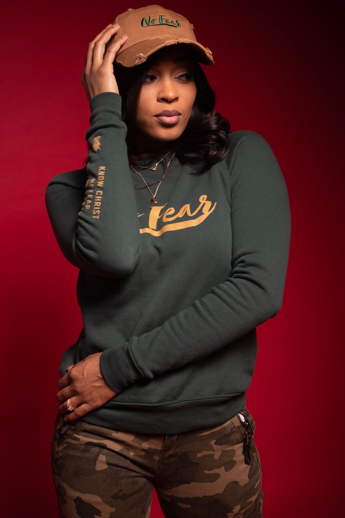 No Fear Sweatshirt-Forest Green - Undaunted Things