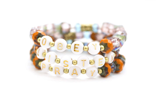 Pray Listen Obey- Bracelet Set - Undaunted Things