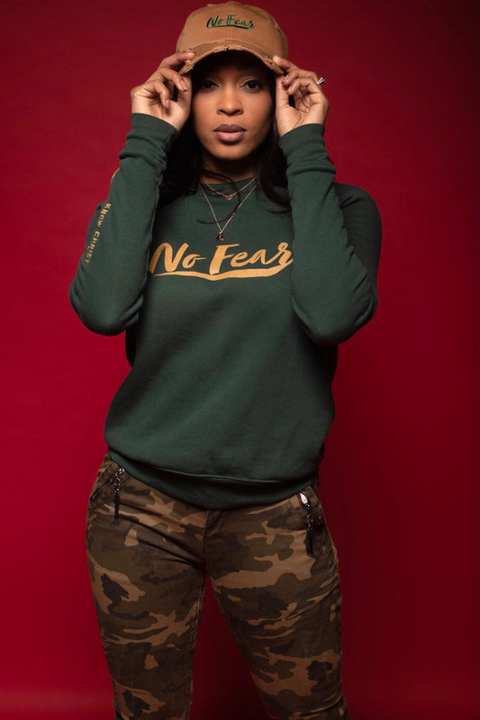 No Fear Sweatshirt-Forest Green - Undaunted Things