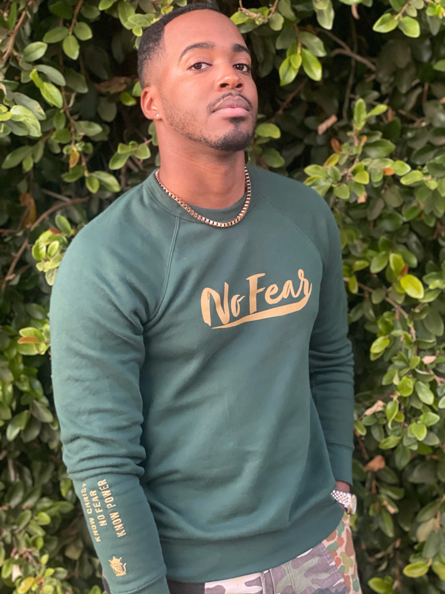 No Fear Sweatshirt-Forest Green - Undaunted Things
