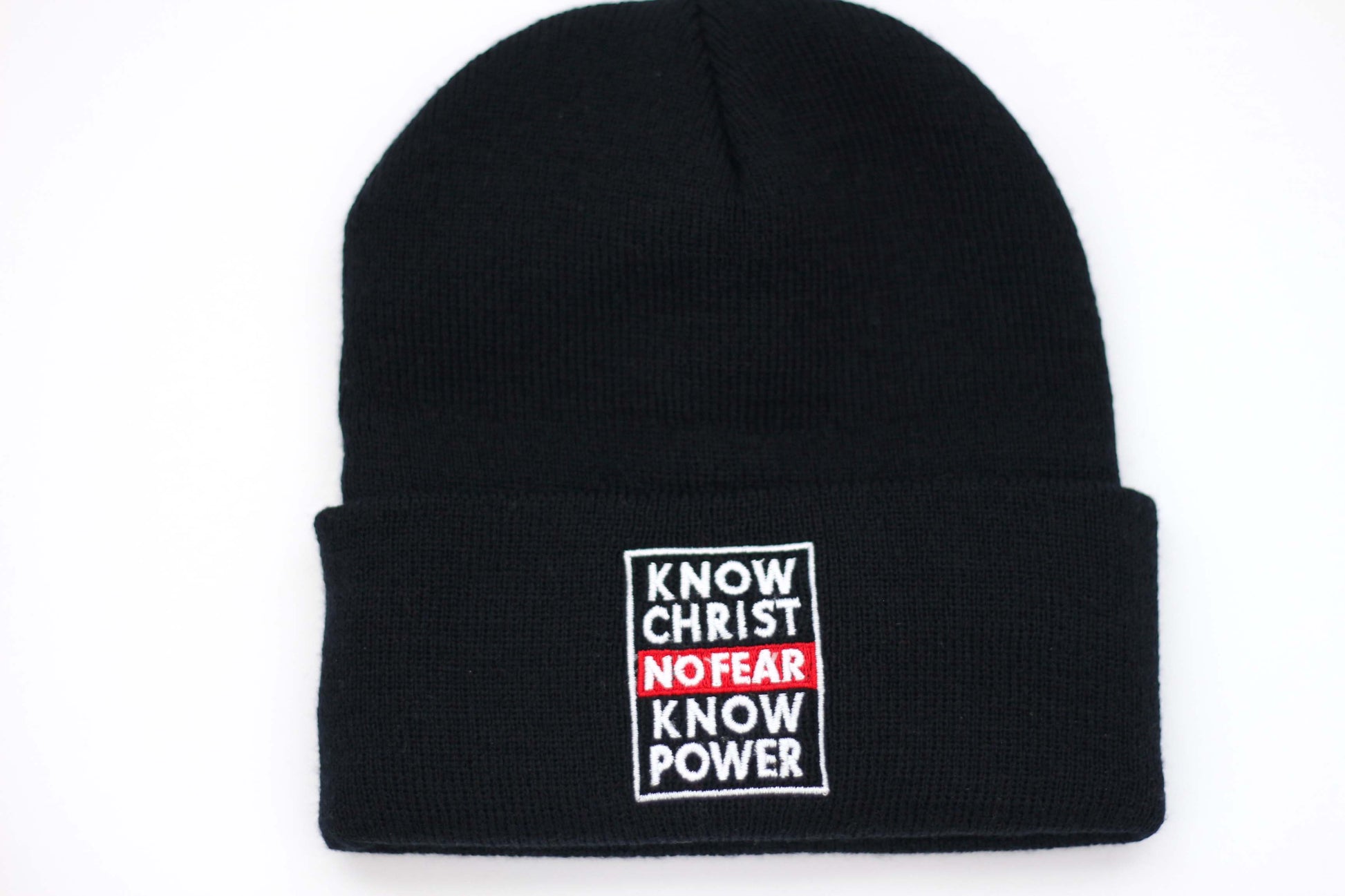 Know Christ Beanie (Black) - Undaunted Things