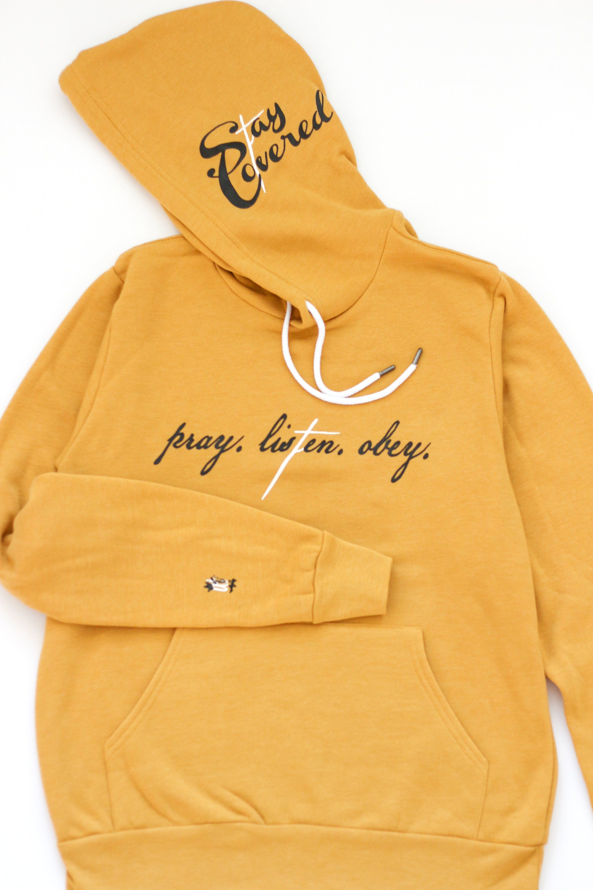 Pray Hoodie - Mustard - Undaunted Things